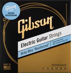 Gibson Brite Wire Reinforced 11-50 Medium Gauge - Struny do gitary elektrycznej
