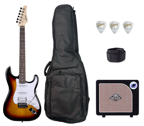 Arrow Tonecaster ST 211 Amburst Rosewood/White - Zestaw gitarowy