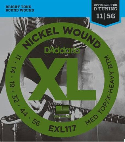 D'Addario EXL117 11-56 - Struny do gitary elektrycznej