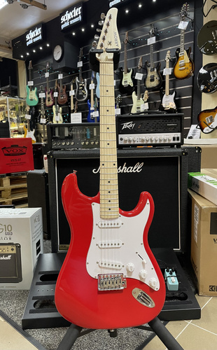 Arrow Tonecaster ST 111 Diamond Red Maple/White - Gitara elektryczna