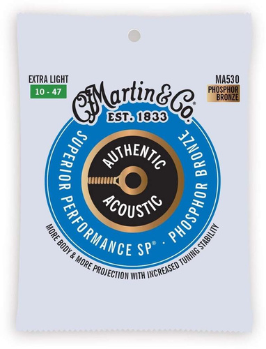 Martin MA530 Authentic Extra Light 92/8 - Struny do gitary akustycznej