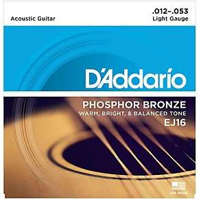 D'Addario EJ16 12-53 - Struny do gitary akustycznej