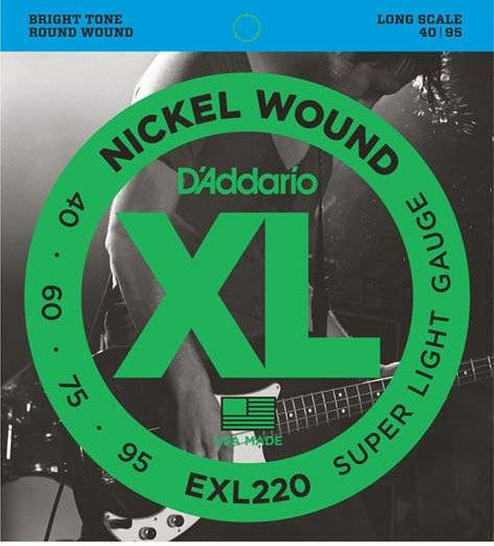 D'Addario EXL220 40-95 - Struny do gitary basowej