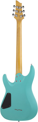 Schecter C-6 Deluxe Satin Aqua - Gitara elektryczna