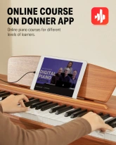 DONNER DDP-80 RETRO WOOD Pianino cyfrowe + ława EC2088
