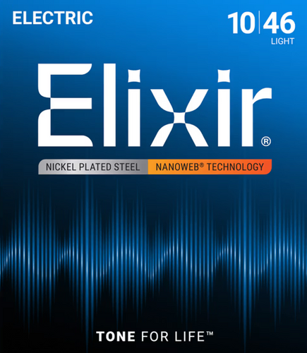 Elixir 12052 NanoWeb Light 10-46 - Struny do gitary elektrycznej