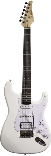 Arrow ST 211 Snow White Rosewood/White - Gitara elektryczna