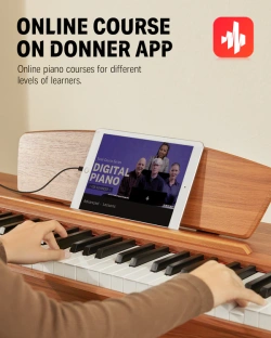 DONNER DDP-80 RETRO WOOD Pianino cyfrowe + ława EC2088