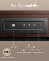 DONNER OURA R300 BROWN - Pianino cyfrowe