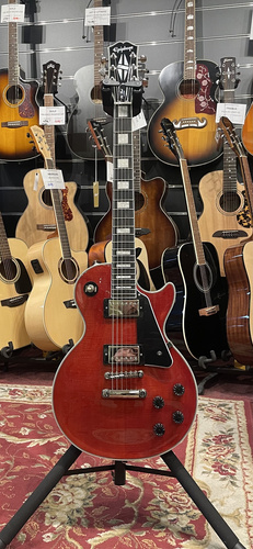 Epiphone Les Paul Custom Figured (Incl. Premium Gig Bag) Transparent Red - Gitara elektryczna