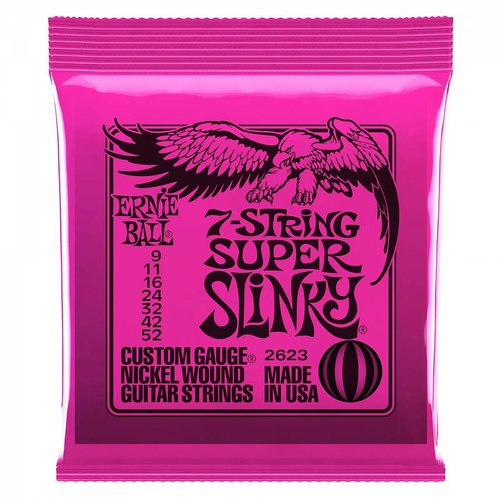 Ernie Ball 7 String Super Slinky 9-52 2623 - Struny do gitary elektrycznej