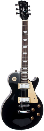 Arrow LP 22 Night Black Rosewood/White - Gitara elektryczna