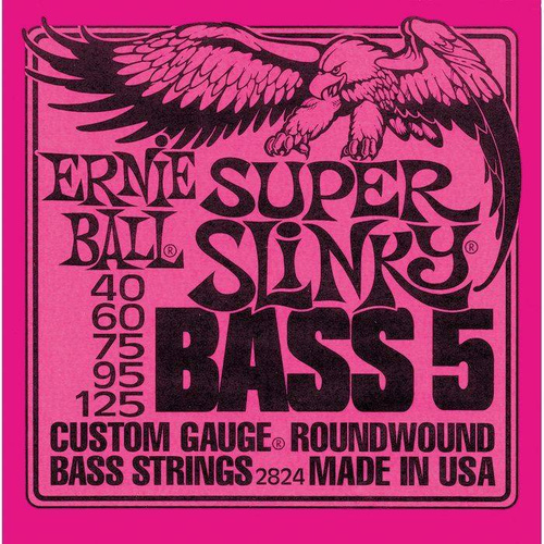 Ernie Ball Super Slinky 5 2824 40-125 - Struny do gitary basowej