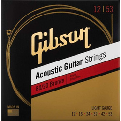 Gibson SAG-BRW12 80/20 Bronze Acoustic - Struny do gitary akustycznej