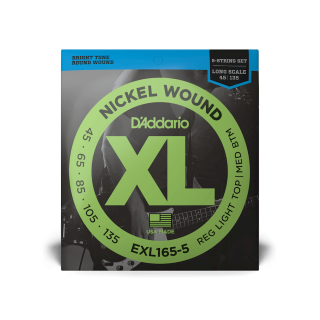 D'Addario EXL165-5 - Struny do gitary basowej