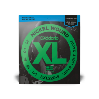 D'Addario EXL220-5 - Struny do gitary basowej