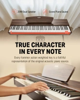 DONNER DDP-80 WALNUT WOOD Pianino cyfrowe + ława EC6634