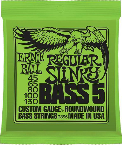 Ernie Ball Regular Slinky 5 2836 45-130 - Struny do gitary basowej