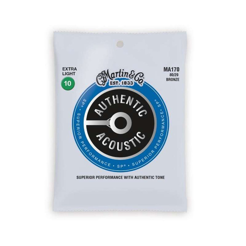 Martin MA170 Authentic Extra Light 80/20 - Struny do gitary akustycznej