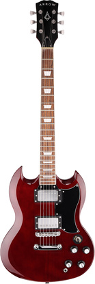 Arrow Twincut SG22 Cherry Pie Rosewood/Black - Gitara elektryczna