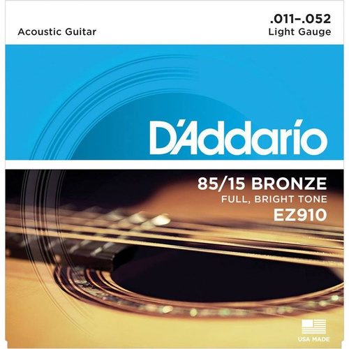 D'Addario EZ910 11-52 - Struny do gitary akustycznej