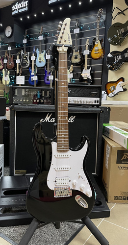 Arrow Tonecaster ST 211 Abyss Black Rosewood/White - Gitara elektryczna