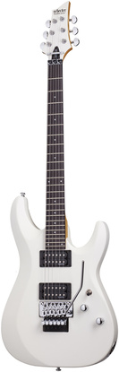 Schecter C-6 Deluxe FR Satin White - Gitara elektryczna
