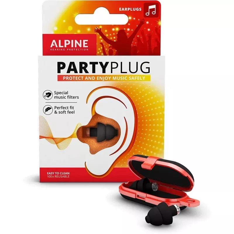 Alpine Party Plug Black - Stopery do uszu