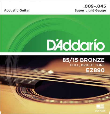 D'Addario EZ890 9-45 - Struny do gitary akustycznej